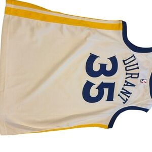 Golden State Basketball Jersey with Blue and Yellow Accents